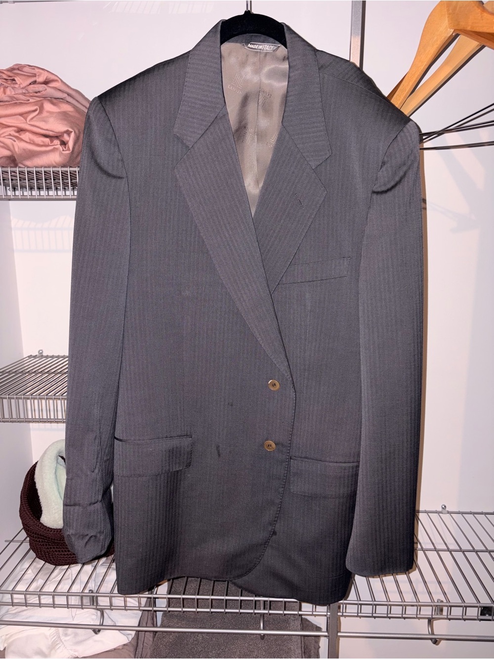 Lanvin Charcoal Pinstripe Sport Coat